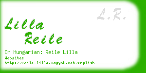 lilla reile business card